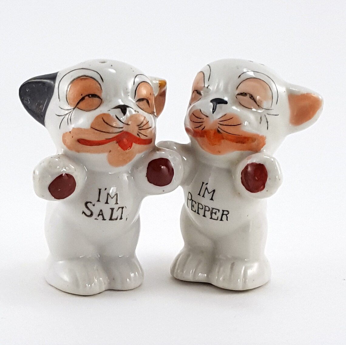 Vintage Salt and Pepper Shaker Bonzo Dogs Japan 1940s Etsy