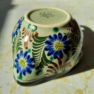 Vintage Tonala Pottery Creamer: Hand-Painted Floral Ceramica Artistica