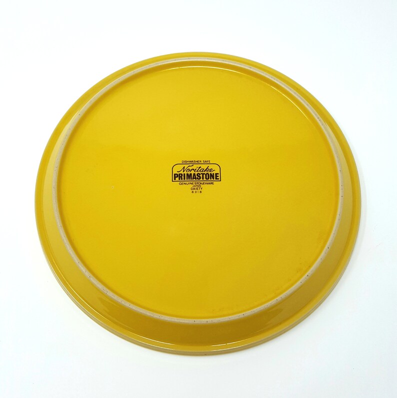 Vintage Noritake 1970s Primastone Gaiety Pattern Stoneware Dinner Plate 8318
