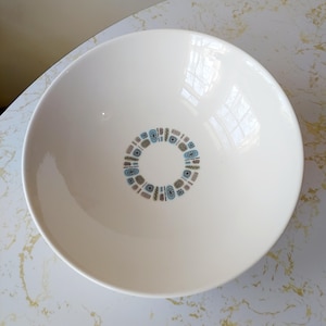 Vintage MCM Canonsburg Temporama 8&quot; Vegetable Serving Bowl Mid Century Modern Atomic