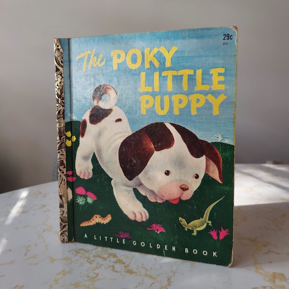 Vintage Little Golden Books Poky Little Puppy Children's Book - Etsy