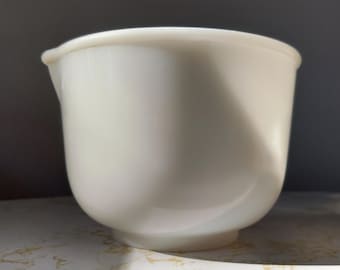 ヴィンテージ グラスベイク ミルクガラス ミキシングボウル サンビーム