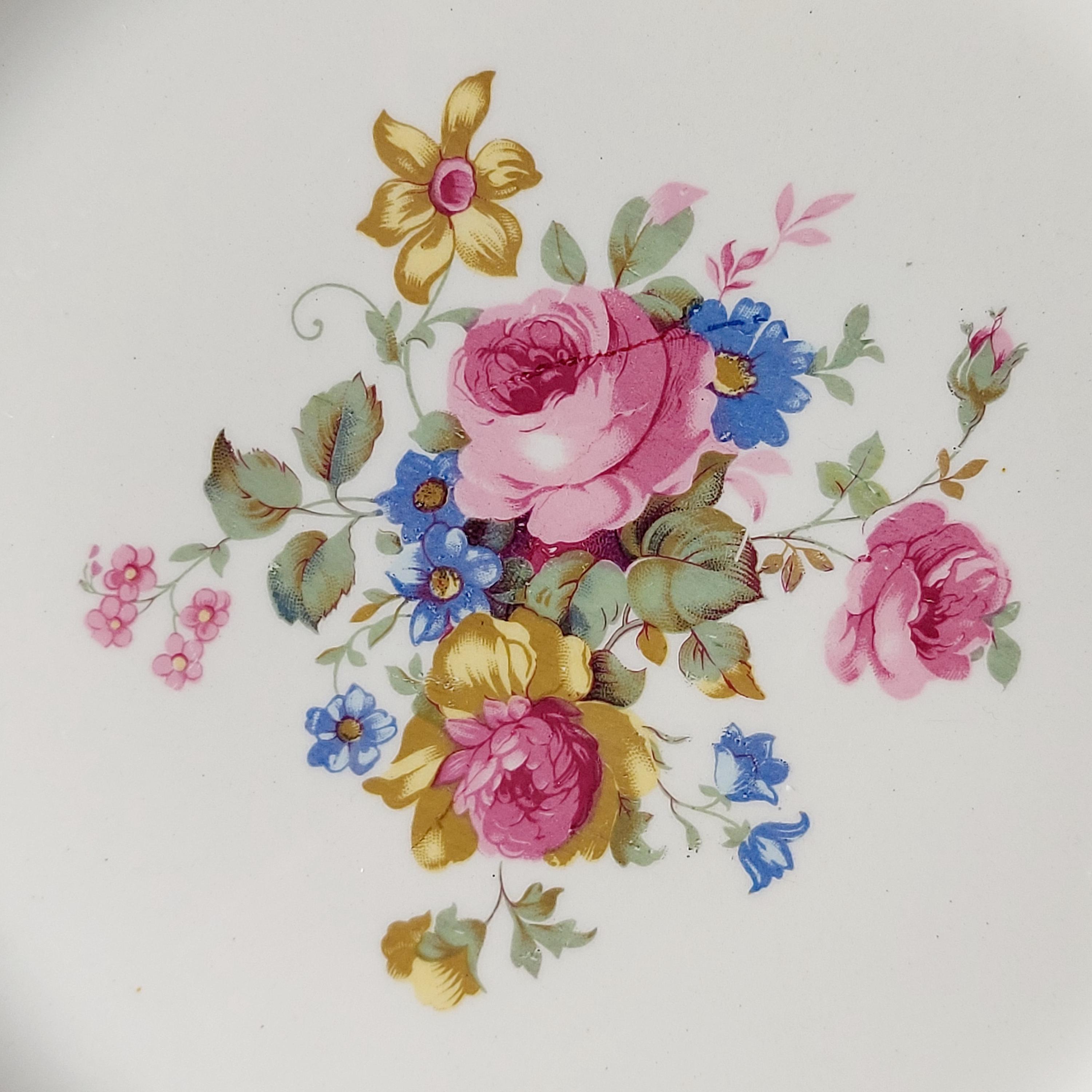 Keystone Floral Vintage Keystone Floral Dinner Plate: 1940s Golden Fragrance ...