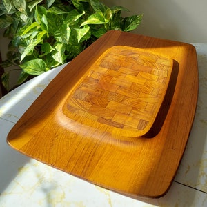 Dansk Teak Charcuterie Board: Mid Century Modern Jens Quistgaard Design