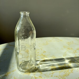 Vintage glazen Brockway BaBee Babyfles 8 Ounce Made in USA Collectible Flessen