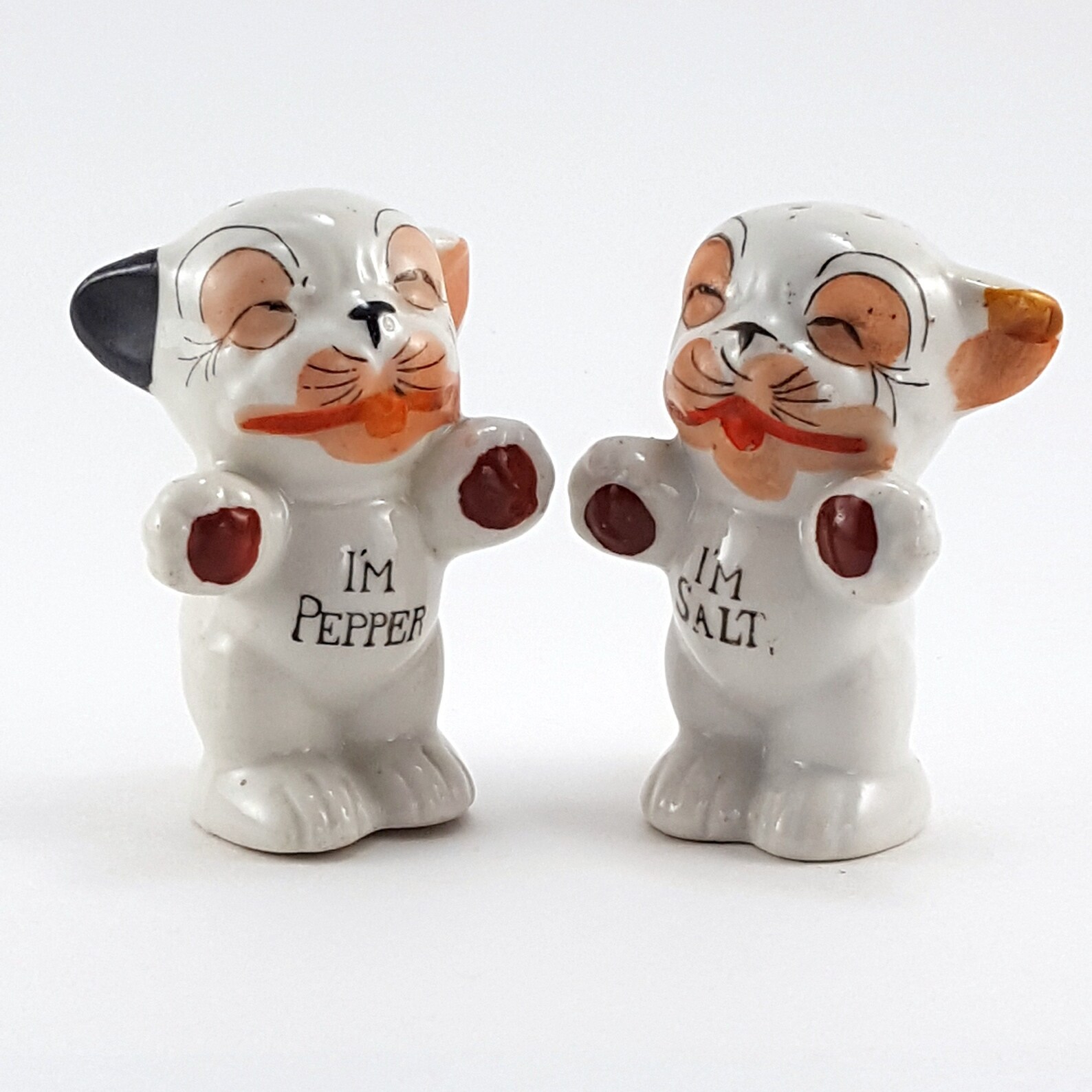 Vintage Salt and Pepper Shaker Bonzo Dogs Japan 1940s Etsy