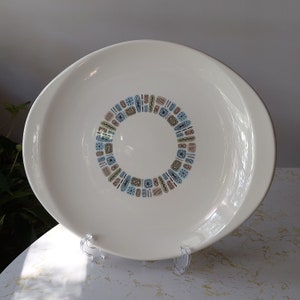 Vintage MCM Canonsburg Temporama Mid Century Modern Atomic Pattern Serving Platter