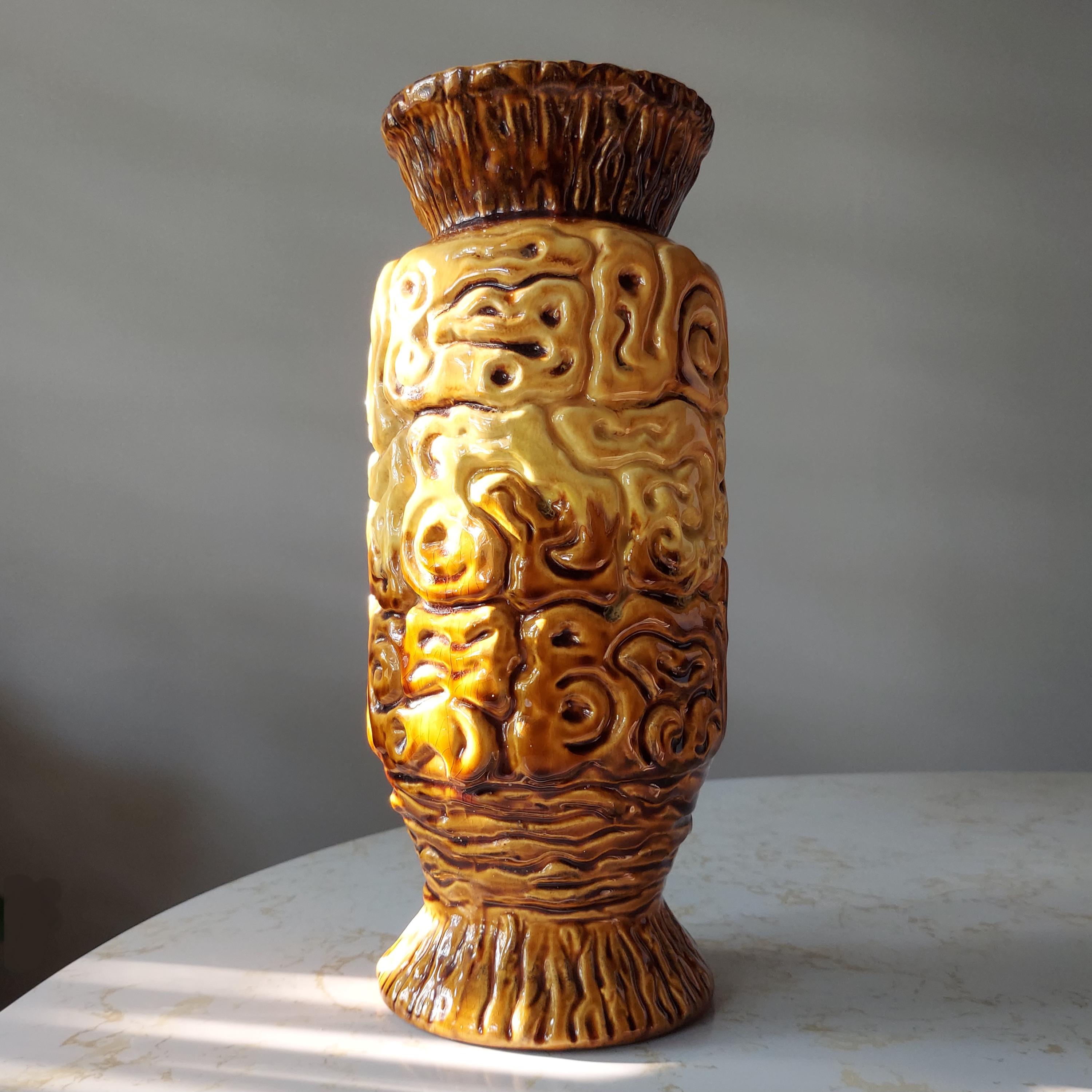 ヴィンテージ MCM 1960年代 ヘーガー USA セラミック 12インチ ティキ