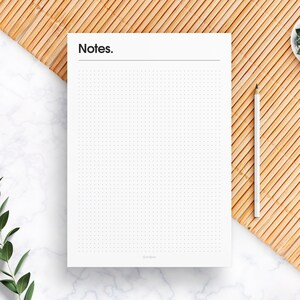 Notes Printable Pack | 16 pages in A4, A5 + US letter sizes – Organiser – To Do List – Productivity Planner | UNLIMITED SUPPLY