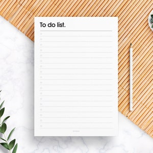 To Do List Printable Pack | 13 pages in A4, A5 + US letter sizes – To Do List – Check List – Productivity Planner | UNLIMITED SUPPLY