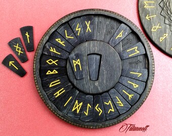 paganism wicca wiccan asatru Yggdrasil wooden keychain elder futhark