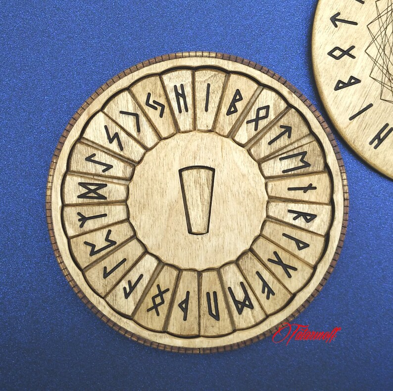 Wooden rune FUTHARK Fortune telling Set of 241 runes Etsy