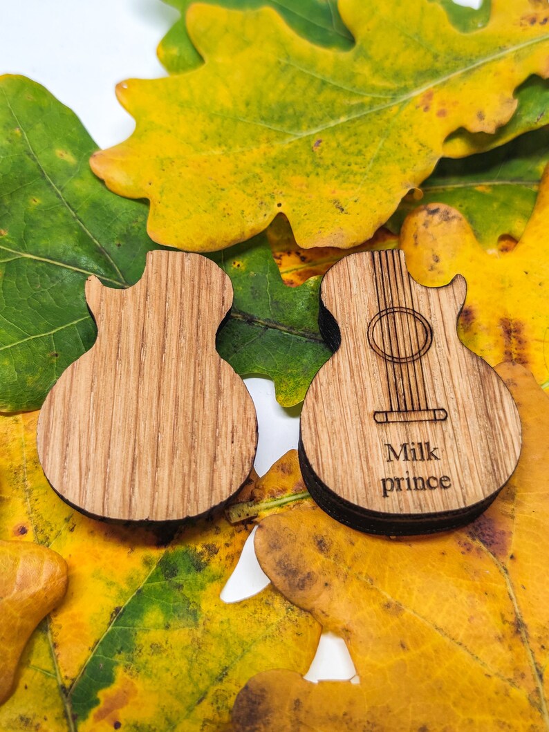 Personalized Guitar Pick Box Custom Wood Pick Holder Etsy