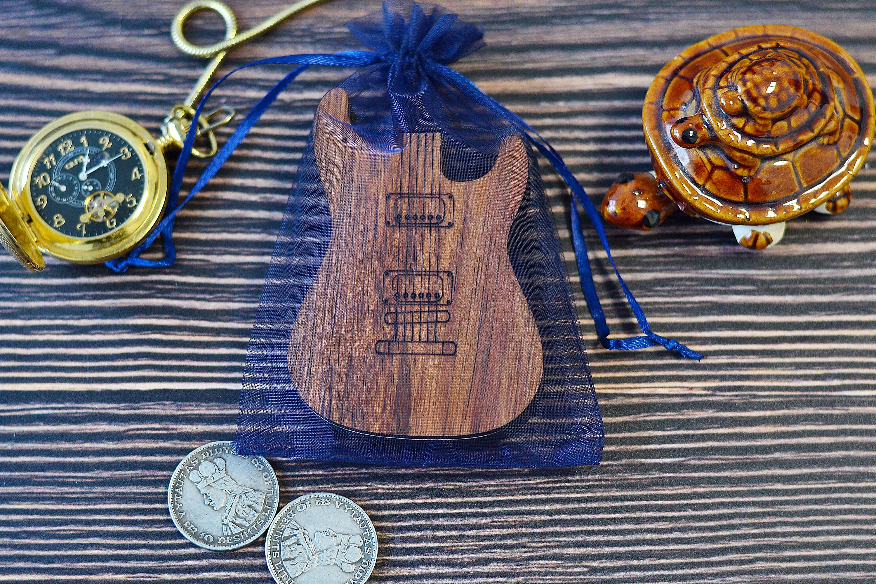 Personalized Electric Guitar Pick Box Personalised Guitar Etsy