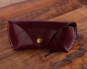 Personalized Leather Sunglasses Case: Monogrammed Glasses Holder