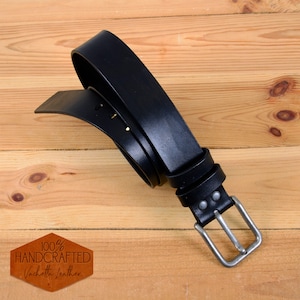 Personalized Belt For Men in Black, Men&#39;s Leather Belt,Custom Men&#39;s Leather Belt, Gift for Dad, Gift for Him