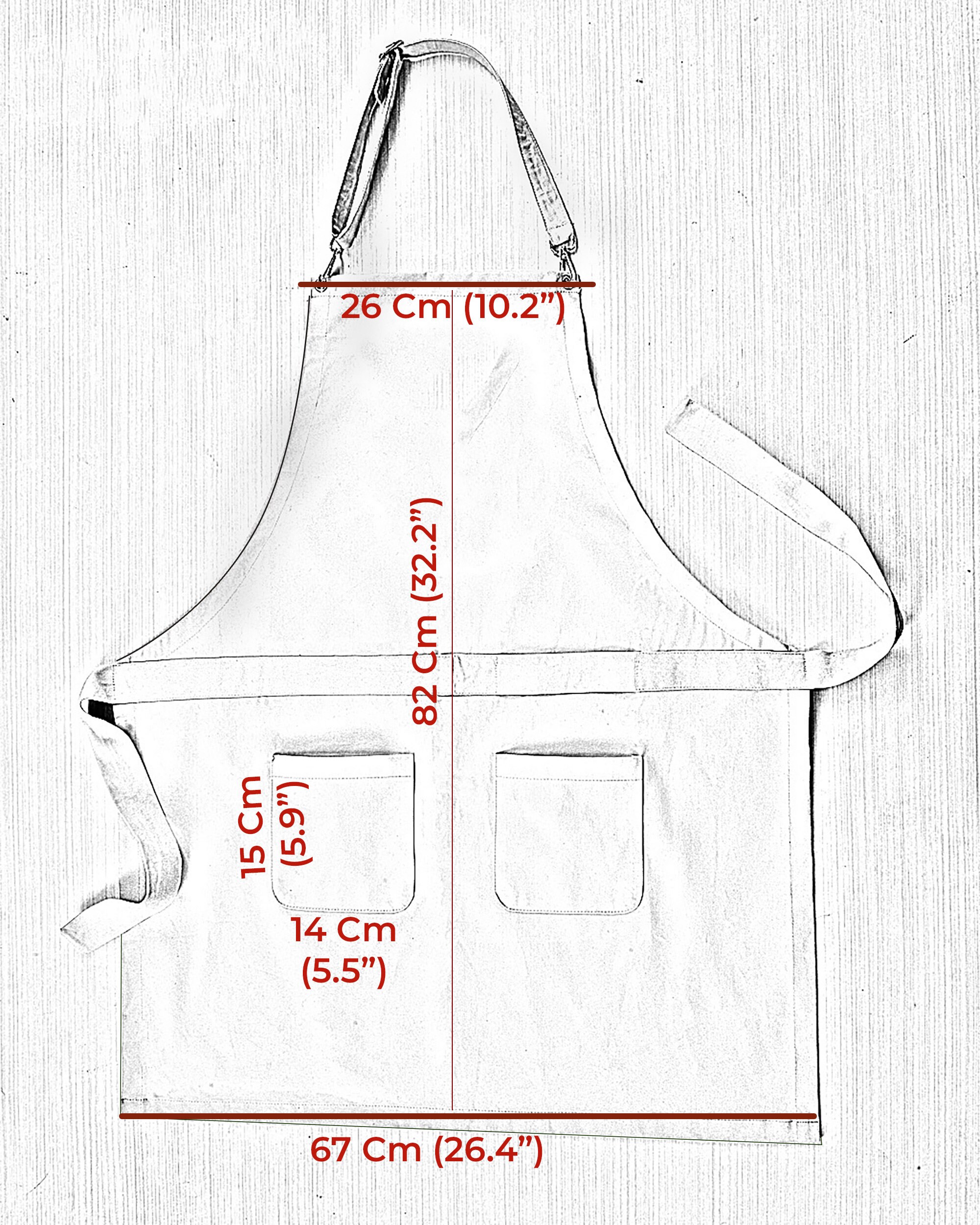 Personalized Kitchen Apron in Stone Graycustom Chef Apron Etsy