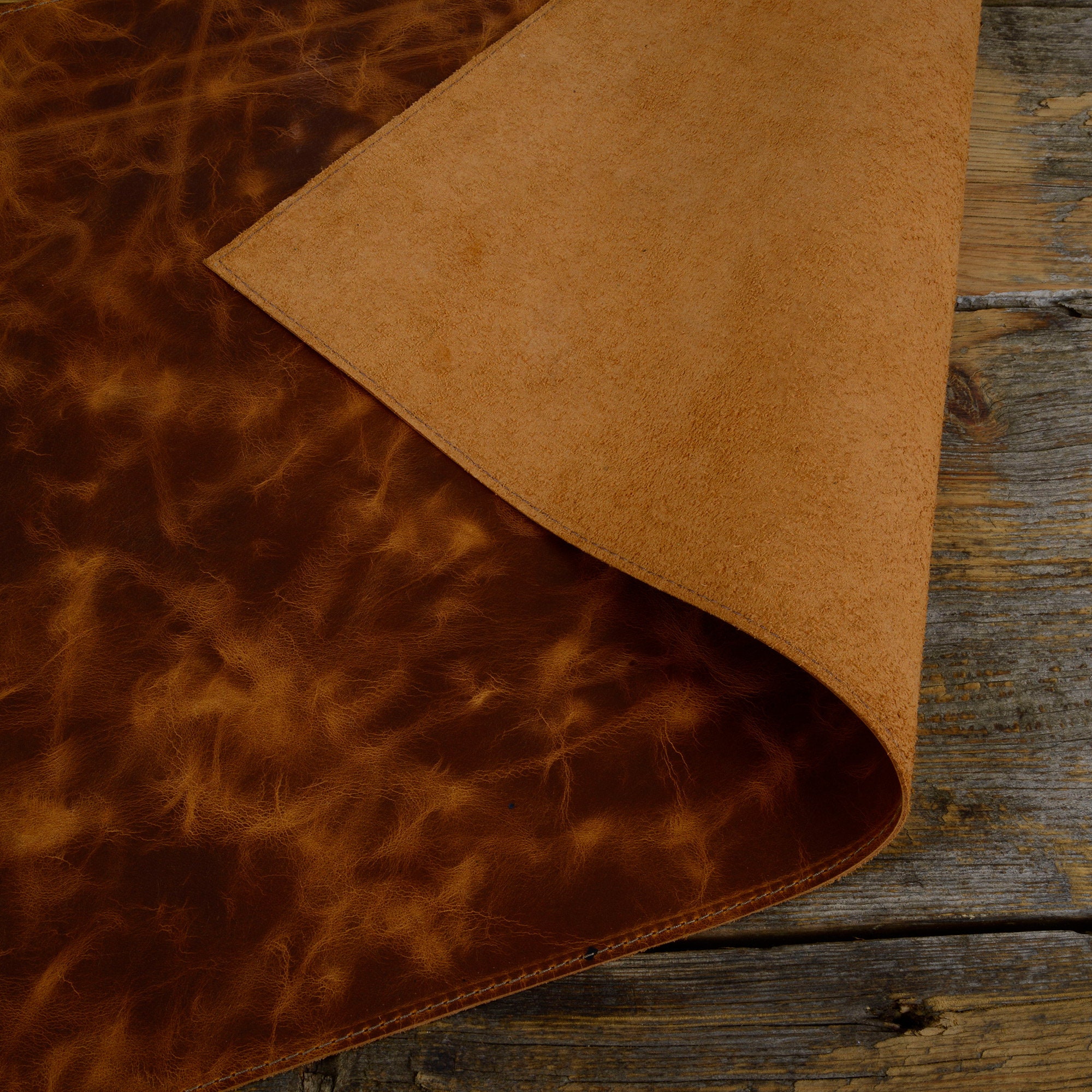 Personalized Desk Mat in Cowhide Saddle Leathercustom Size Etsy UK
