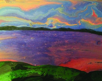 Sunset Glow on the Hudson