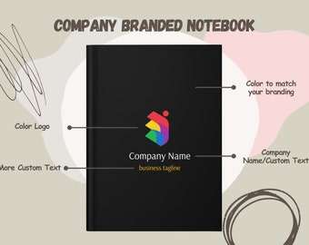 Custom Realtor Closing Gift Company Logo Notebook Custom Logo note book Corporate Gift for Clients Employee Gift Corporate Swag Custom Diary