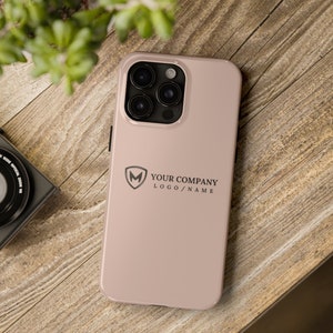 Coque iPhone Coque de téléphone personnalisée pour iPhone, entreprise personnalisée pour iPhone, logo de l'entreprise, cadeau de clôture pour agent immobilier, cadeau personnalisé