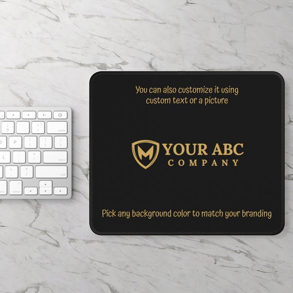 Company Logo Mouse Pad Custom Logo MousePad Custom Mouse Pad Corporate Gifts for Client Giveaway Corporate Swag Dad Gift Husband Gift