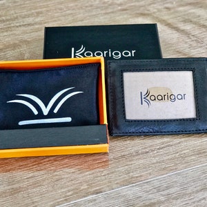 Money Clip with RFID Protection Minimalist Wallet Slim Leather Wallet