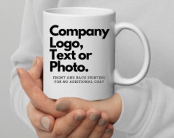 Custom Company Cup Custom Logo Mug Realtor Closing Gift Printed Mug Corporate Gift Client Coffee Mug Personalized Mug Employee Appreciation