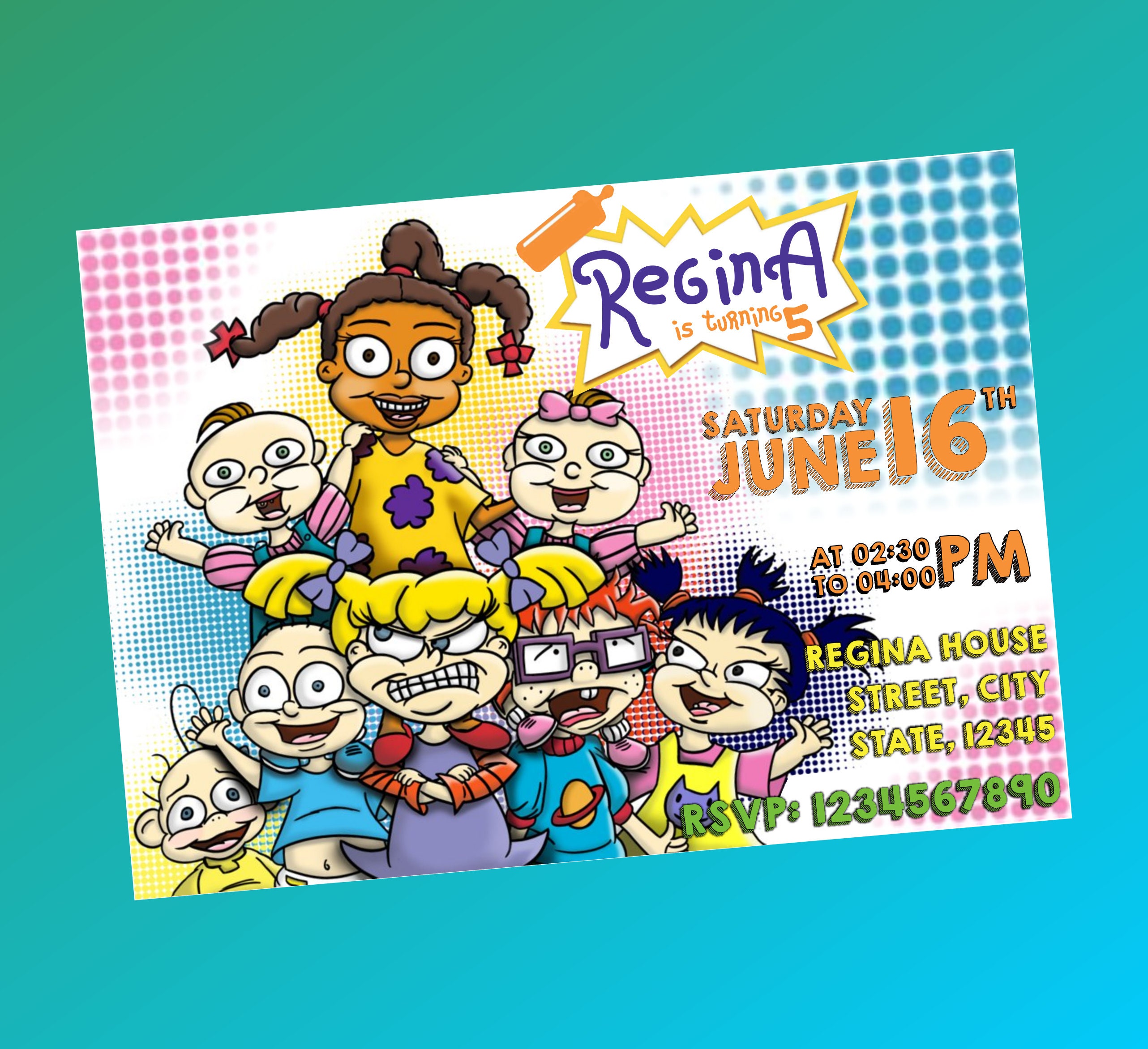 Rugrats Invitations 2 Birthday Invitation 50