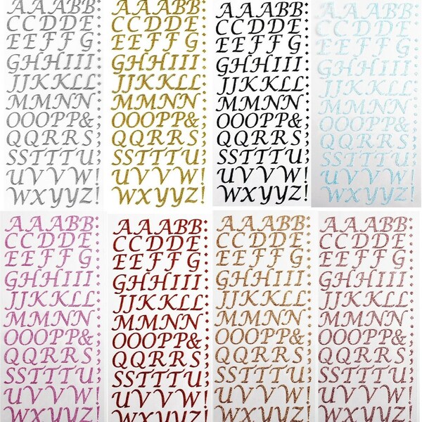 Letter Stickers - Etsy