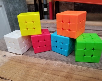 Solid colored rubiks cubes