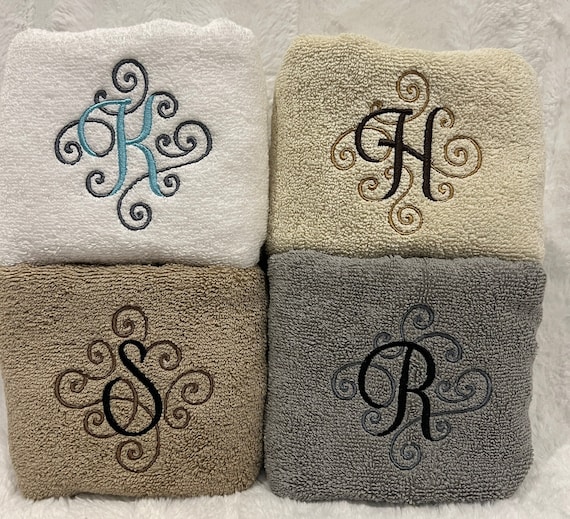 Custom monogrammed towels hotsell