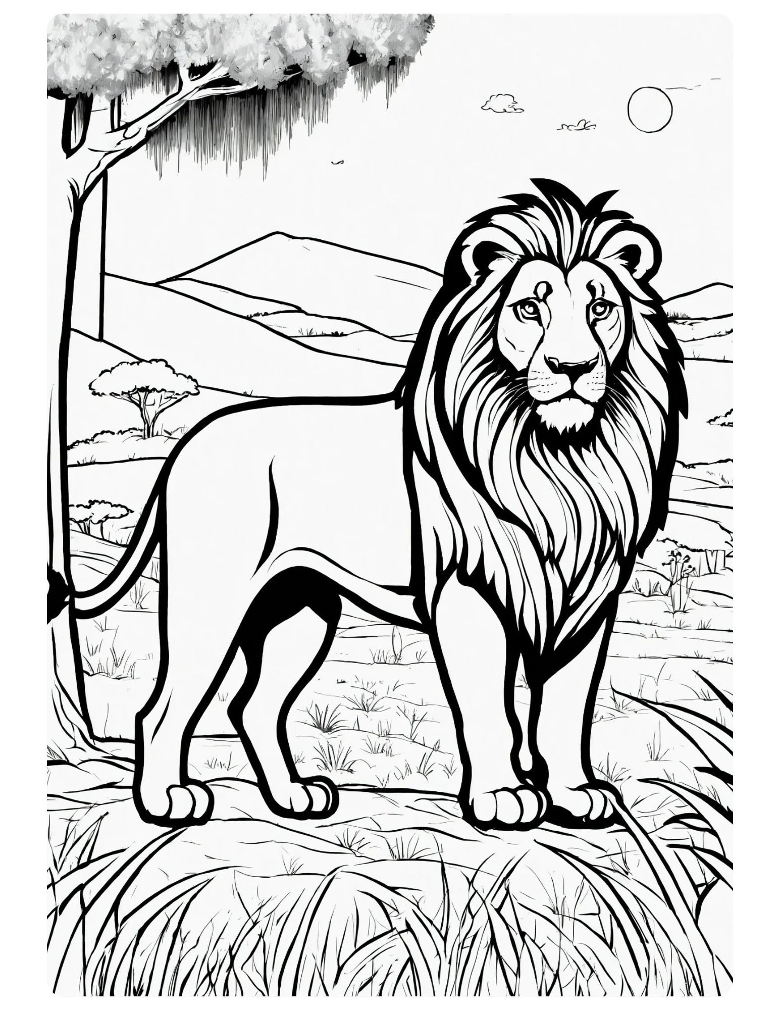 Printable PDF Savanna Serenity African Savanna Wild - Etsy