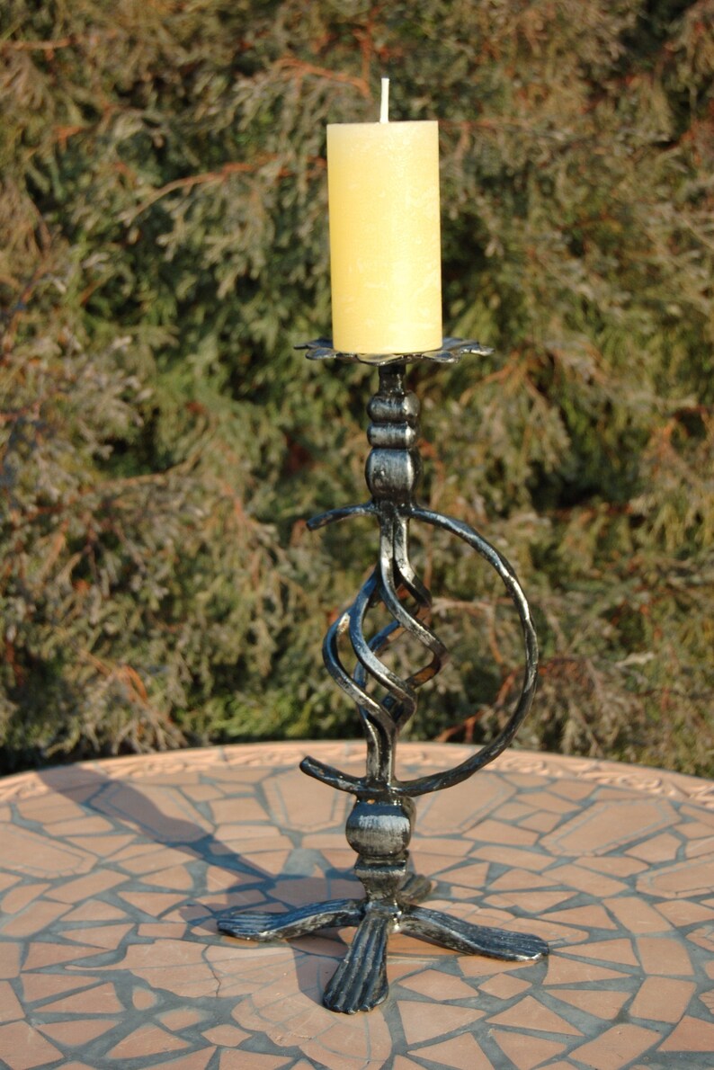 Candle holder iron hand made Etsy