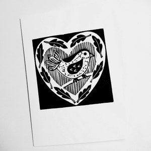 Arty Heart Cards - Petit Oiseau