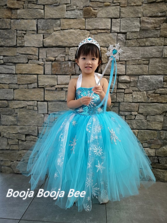 Frozen Elsa enchanting tutu outfit for Birthday, Party, Magical Photoshoot, Princess Pageant Dress, Princess party