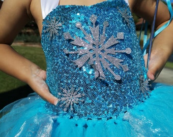 Frozen Elsa enchanting tutu outfit for Birthday, Party, Magical Photoshoot, Princess Pageant Dress, Princess party, Halloween costumes