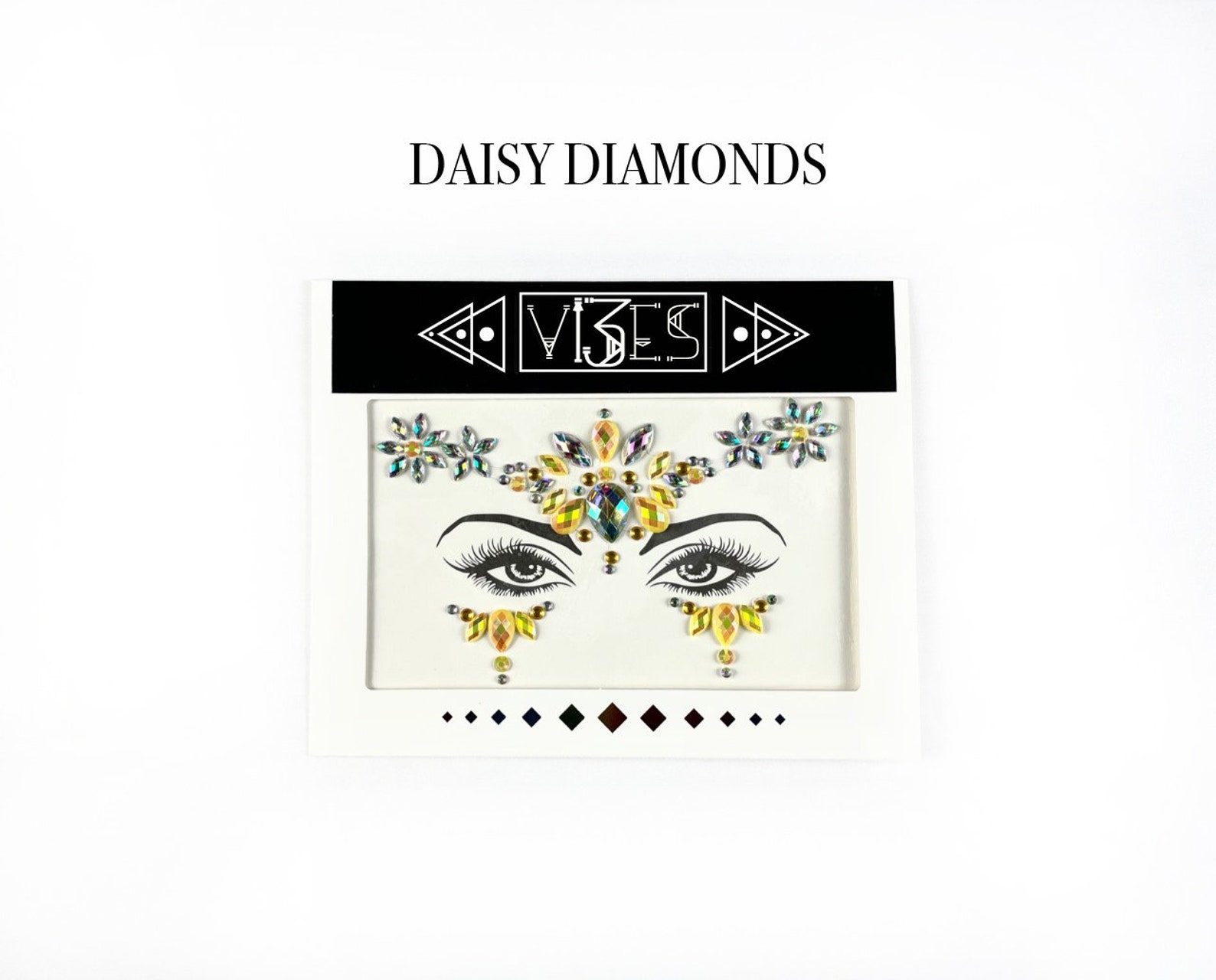 Rhinestone Face Jewels Adhesive Stick on Face Jewels Sticker Etsy