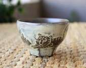 Handmade Korean Teacup - Tiger Minhwa by Guem Tae Woong, Wood-fired, Gong Fu Tea