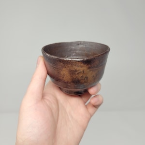 Handmade Charcoal Fired Korean Black Glaze Tea Cup, Gong Fu Cha, Tea Ceremony