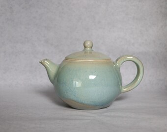 Handmade Wood Fired Korean Teapot with Monet Glaze on Baekja Clay, Gong Fu Cha, Tea Ceremony