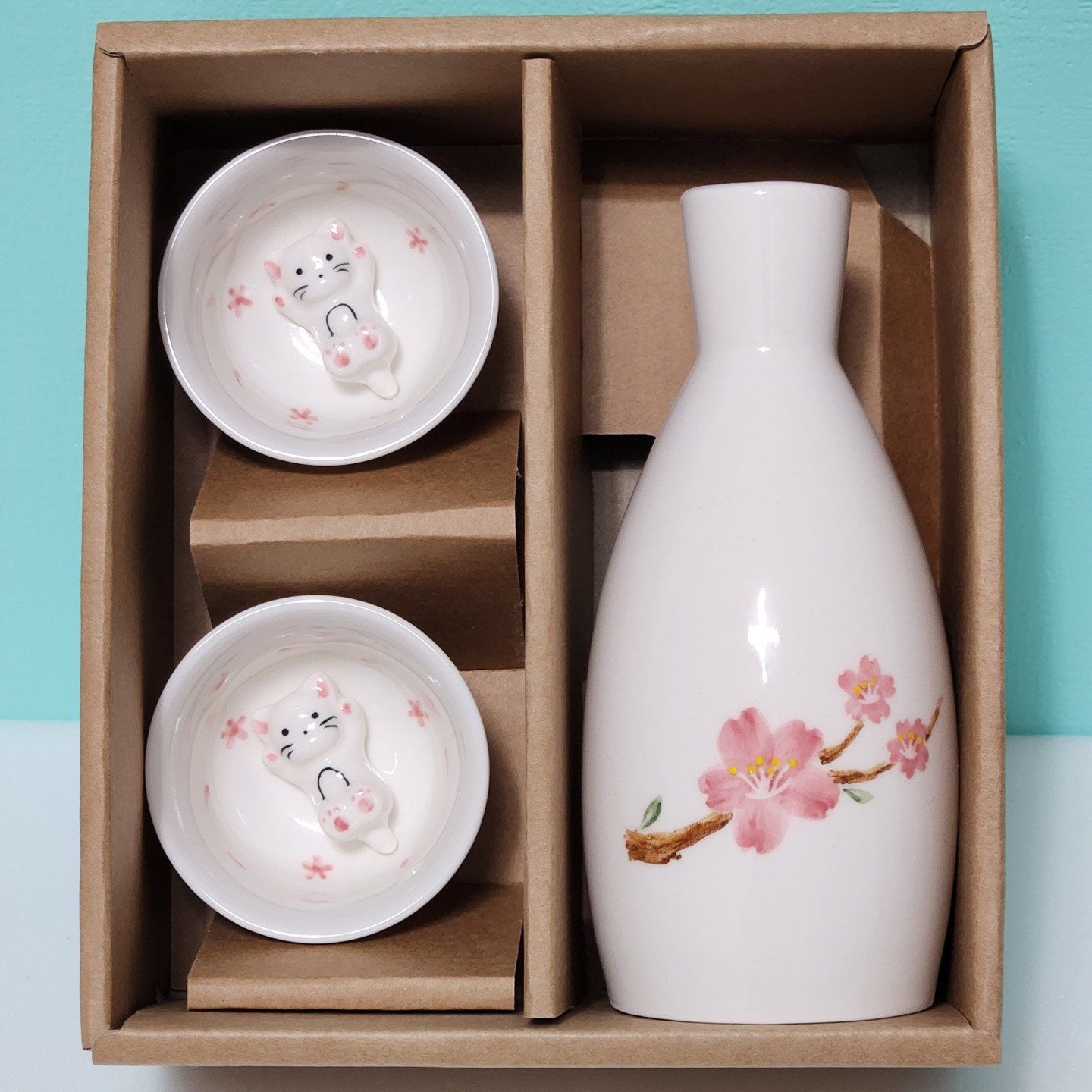 Sake Set Spring White Sake Set