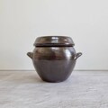 Handmade Korean Onggi Jar: Fermentation Crock for Kimchi, Gochujang product logo