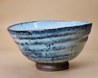 Handmade Wood-fired Korean Rice Straw Ash Glaze Hoeryong Tea Bowl, Cha Wan, Da Wan