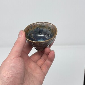 Handmade Wood Fired Korean Teacup with Byulbam Glaze on Johap Clay, Gong Fu Cha, Tea Ceremony