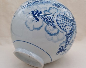 青雲ドラゴン模様の陶器 美濃焼 25.0cm 大皿 ドラゴン 青 ブルー – 小幡久兵衛食器店