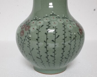 中型 透かし彫り 緑色 陶器 花瓶 アンティーク テコ アート 陶器 花瓶 高さ7インチ - Etsy 日本