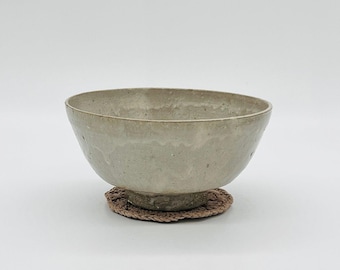 Handmade Wood-fired Korean Buncheong Tea Bowl Asian Ceramic Chawan Matcha Bowl