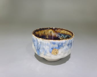 Handmade Hand-Painted Korean Hoeryong Teacup with Gold Paint, Gong Fu Cha, Tea Ceremony