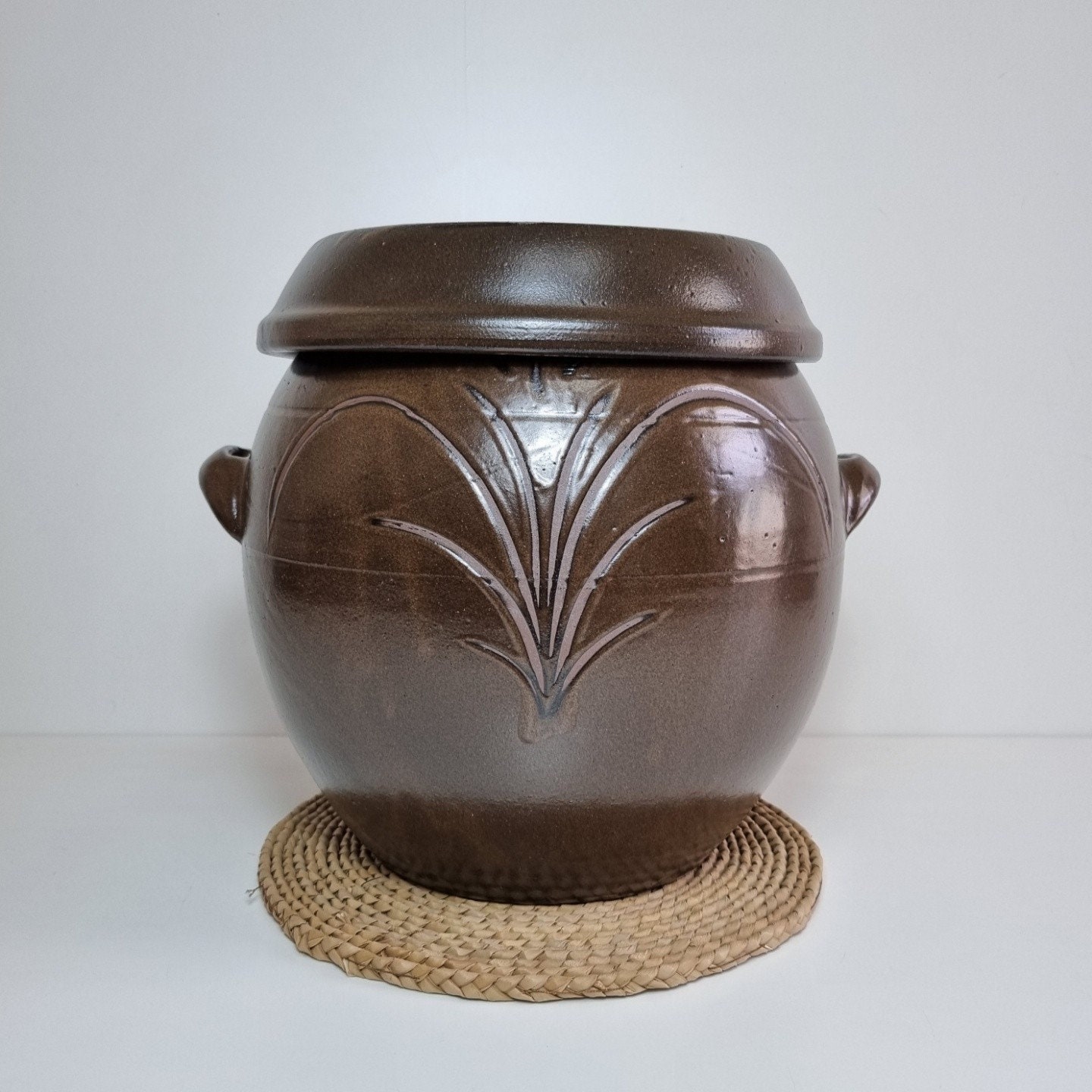 Korean Clay Pottery with Lid, Onggi Hangari 옹기 항아리 – eKitchenary